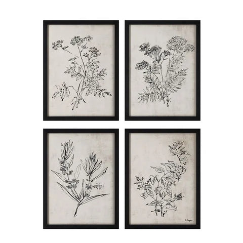 Basset - Wall Decor(Set of Four)Renwil