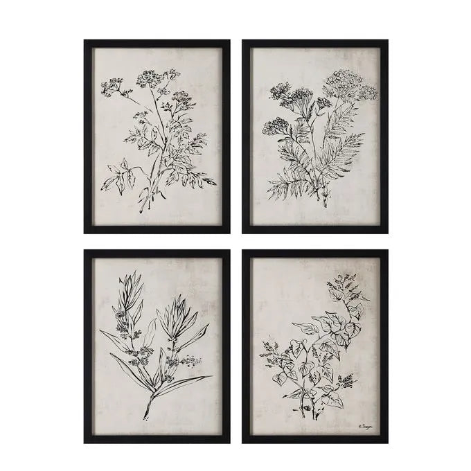 Basset - Wall Decor(Set of Four)Renwil