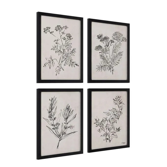 Basset - Wall Decor(Set of Four)Renwil