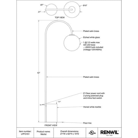 Merlot - Floor Lamp Renwil