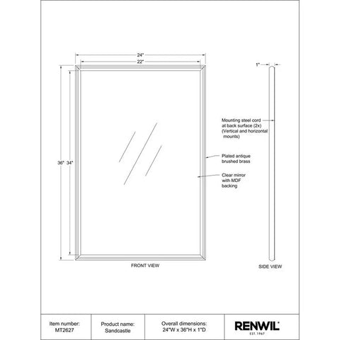 Sandcastle - Mirror Renwil