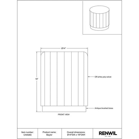 Baylor - Stool Renwil