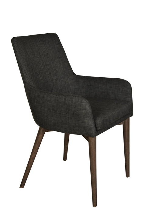 Fritz Dark Grey Arm - Dining Chair LH (Set Of Two)