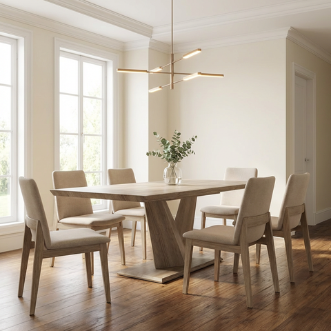 Eclipse Extension Washed Oak - Dining Table WW