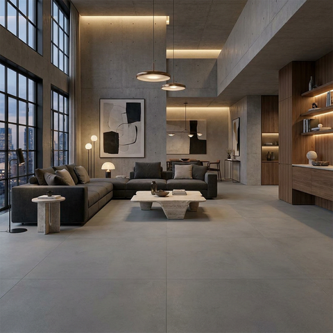 Balance Grey Matt 24"x24" Porcelain Tile -$9.44 Sq.Ft (Sold per box) Planchers1867