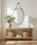 modern black wall mirror