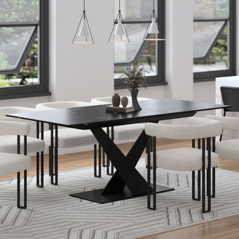 Julius Black Extension - Dining Table