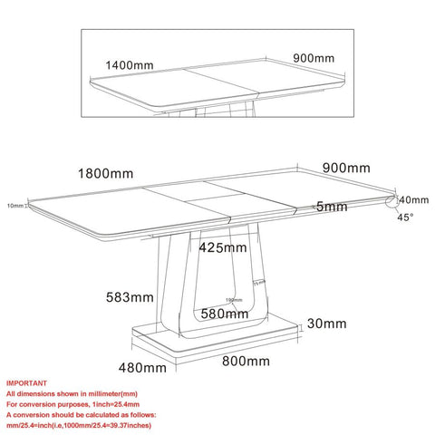 Corvus Extension - Dining Table