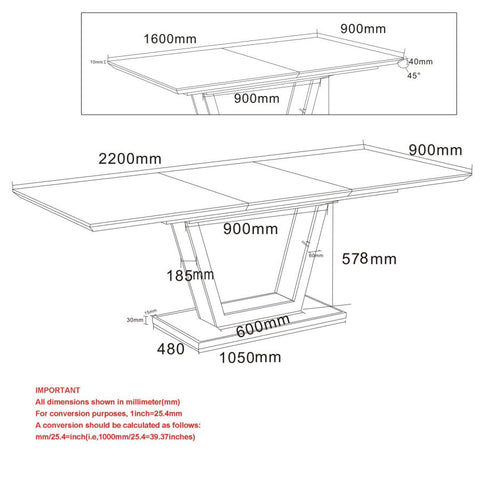 Forna Extension - Dining Table