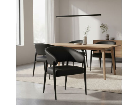 Bronson Black - Dining Chair WW (Set Of Two)