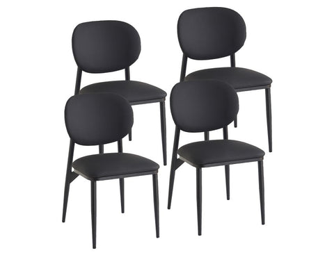 Gideon Black - Dining Chair WW (Set Of Four)