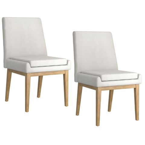 Cortez Beige Wood Legs - Dining Chair WW (Set Of Two)