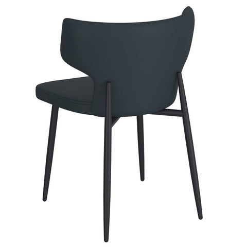 Olis Black Faux Leather - Dining Chair WW (Set Of Two)