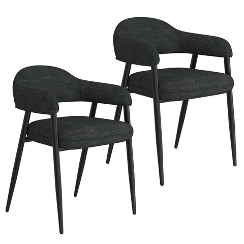 Archer Charcoal - Dining Chair WW (Set Of Two)