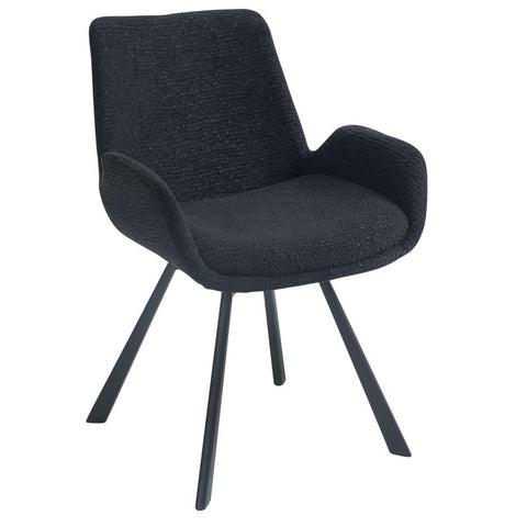 Signy Swivel Black - Dining Chair WW (Set Of Two)