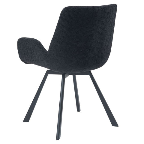 Signy Swivel Black - Dining Chair WW (Set Of Two)