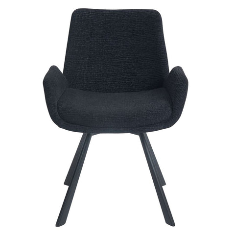 Signy Swivel Black - Dining Chair WW (Set Of Two)