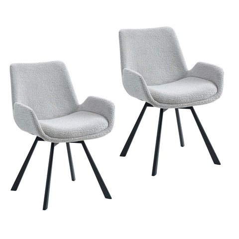 Signy Swivel Light Grey - Dining Chair WW (Set Of Two)