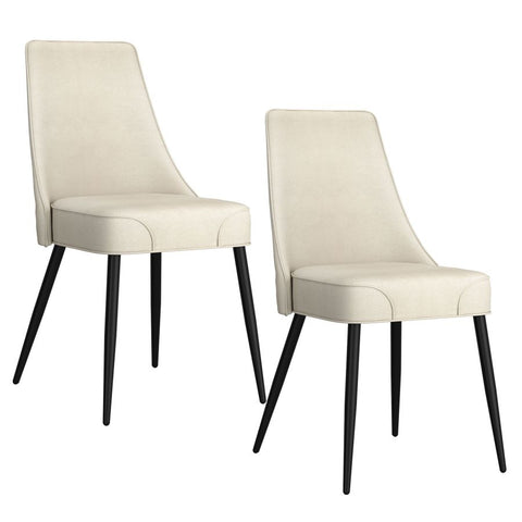 Koda Beige Fabric- Dining Chair WW (Set Of Two)