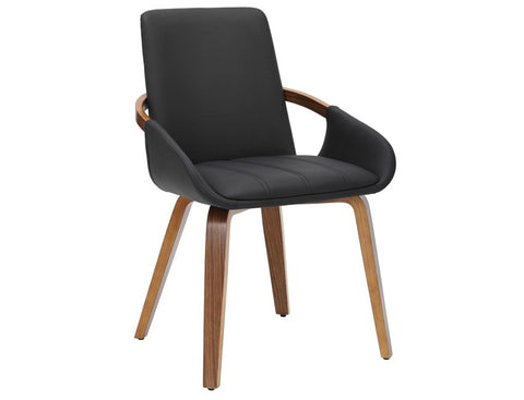 Caspian Black - Dining Chair WW (Set Of Two)
