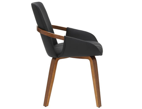 Caspian Black - Dining Chair WW (Set Of Two)