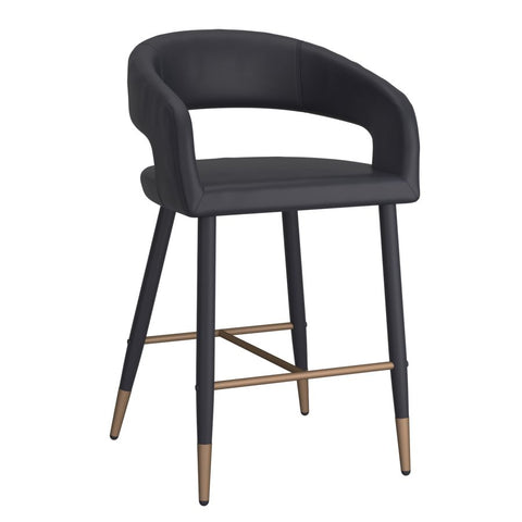 Crimson Black - Counter Chair WW (Set Of Two)