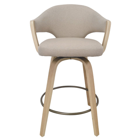 Freya Toffee Natural - Counter Chair WW (Set Of Two)