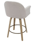 oat fabric swivel counter chair