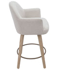 oat fabric swivel counter chair
