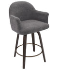 swivel upholstered counter chair