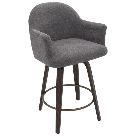 swivel upholstered counter chair