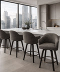 swivel upholstered counter chair