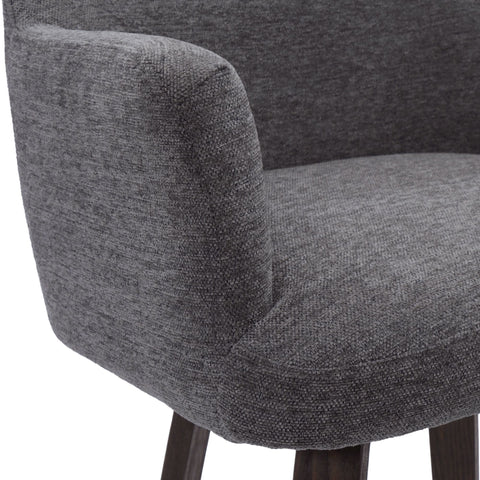 charcoal fabric swivel counter chair