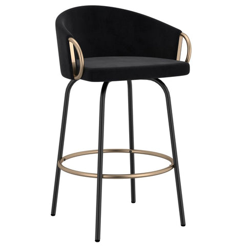 Lavo Black - Counter Chair WW (Set Of Two)