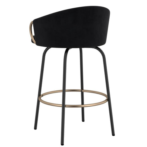 Lavo Black - Counter Chair WW (Set Of Two)