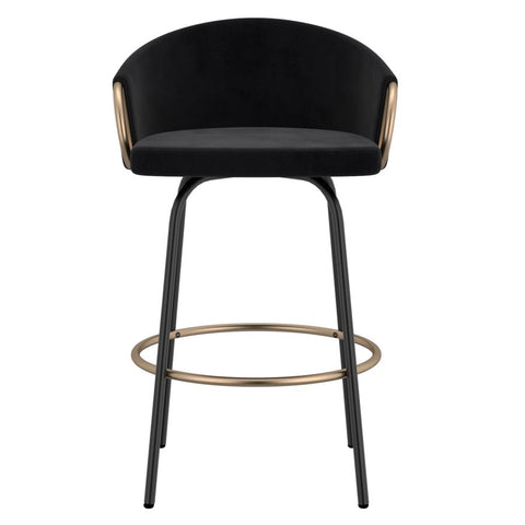 Lavo Black - Counter Chair WW (Set Of Two)