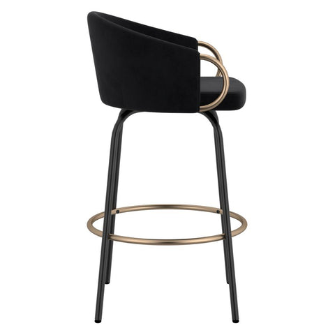 Lavo Black - Counter Chair WW (Set Of Two)