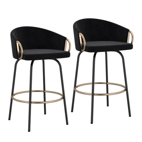 Lavo Black - Counter Chair WW (Set Of Two)