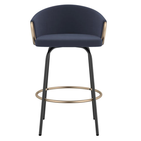 Lavo Blue - Counter Chair WW (Set Of Two)