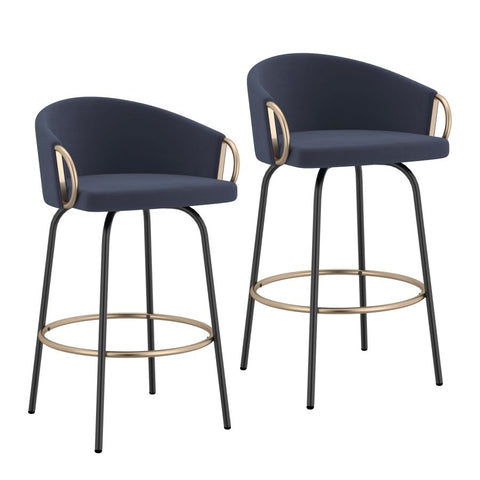 Lavo Blue - Counter Chair WW (Set Of Two)