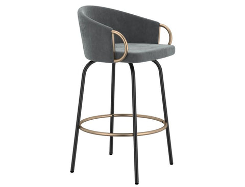 Lavo Grey - Counter Chair WW (Set Of Two)