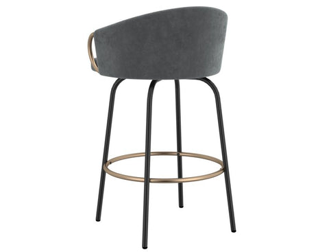 Lavo Grey - Counter Chair WW (Set Of Two)