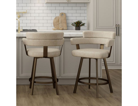 Oberon Ivory - Counter Chair WW (Set Of Two)