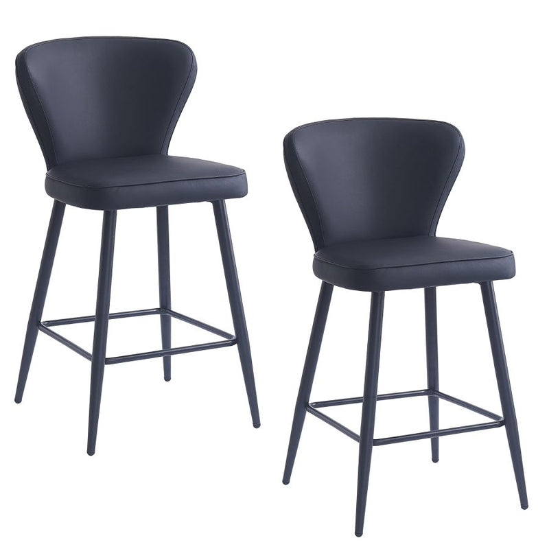 Clover Black - Counter Chair WW (Set Of Two)