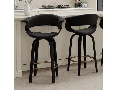 Holt Black - Counter Chair WW (Set Of Two)