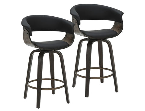 Holt Black - Counter Chair WW (Set Of Two)