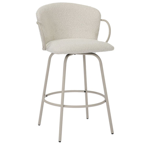 Kalani Beige - Counter Chair WW (Set Of Two)