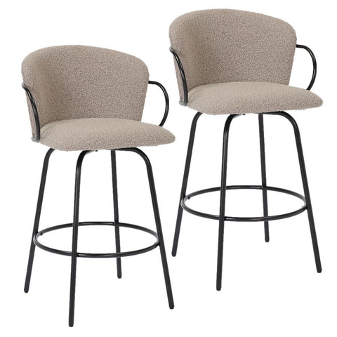 Kalani Grey - Counter Chair WW (Set Of Two)