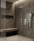MiamiBox03G Polished Nickel 3-Way Non-Shared Thermostatic Shower Kit with 3 Body Jets