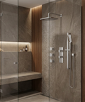 Non-Shared Thermostatic Shower Kit with 3 Body Jets - Aquabrass